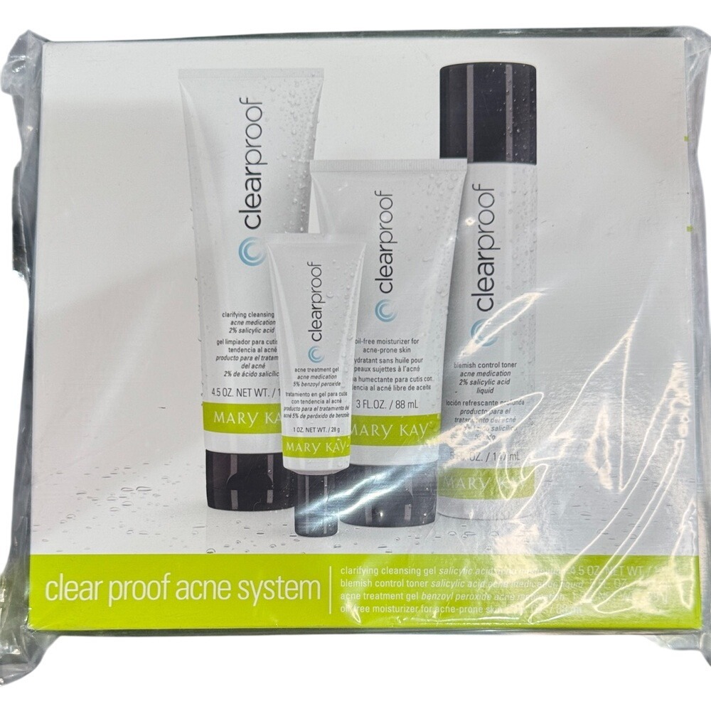 Mary Kay Clear Proof Acne System 4 Piece Skincare Set New Sealed‎